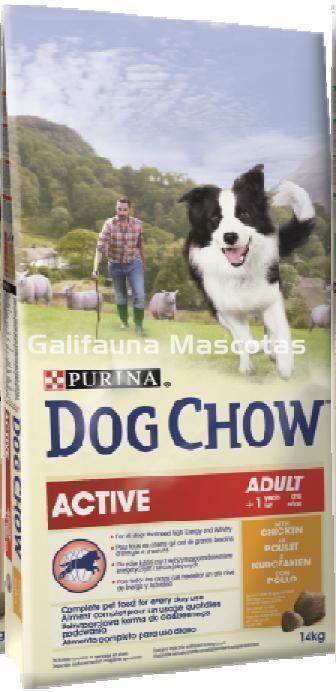 Pienso DOG CHOW Active Pollo. Altos niveles de energía. - Imagen 1