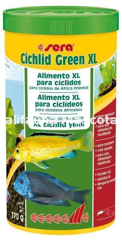 SERA Cichlid Green XL - Alimento para grandes ciclidos herbívoros. - Imagen 4