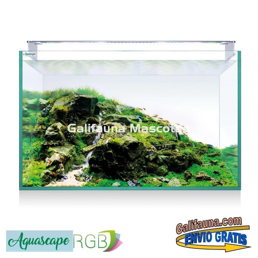 Acuario Kit AQUASCAPE RGB PRO EXTRA-CLARO 200 + MESA ESPECIALMENTE DISEÑADA PARA ESTE ACUARIO. - Imagen 2