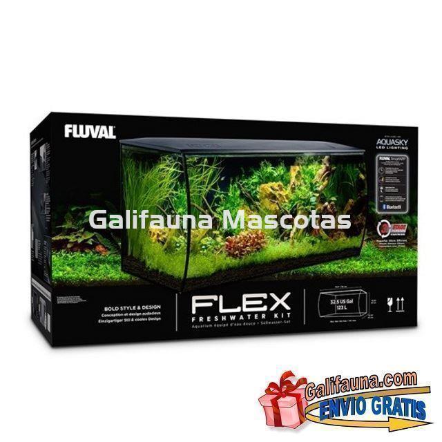 ACUARIO KIT FLUVAL FLEX 123 litros.  "El diseño y la elegancia en un solo acuario." - Imagen 3