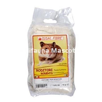 Algodon para nido de hamster, pajaros y otros roedores. 50 gr. - Imagen 2