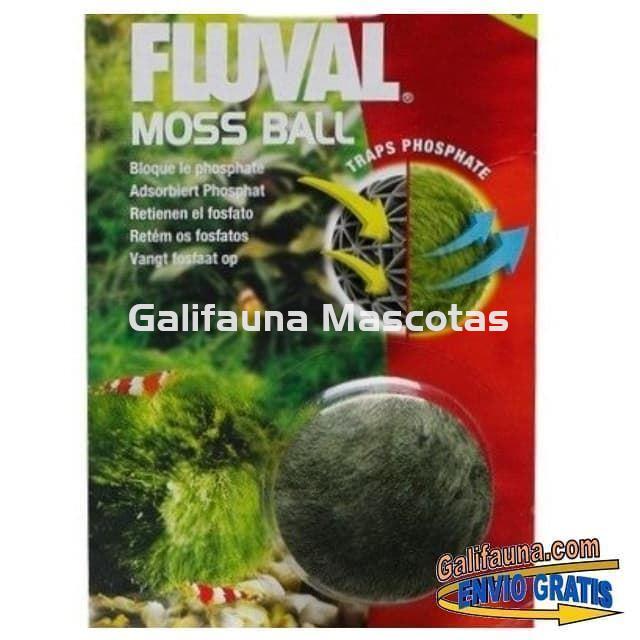 BOLA DE MUSGO retenedora de Fosfatos y Nitritos. Fluval Moss Ball. - Imagen 2