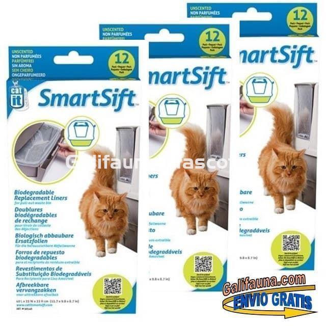 Bolsas INFERIORES de repuesto para Arenero Sanitario AUTOMÁTICO SMARTSIFT CATIT. - Imagen 2