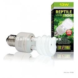 Bombilla UVB 5.0 para terrarios UVB 100 5.0  de EXO TERRA. Lámpara de bajo consumo. - Imagen 1