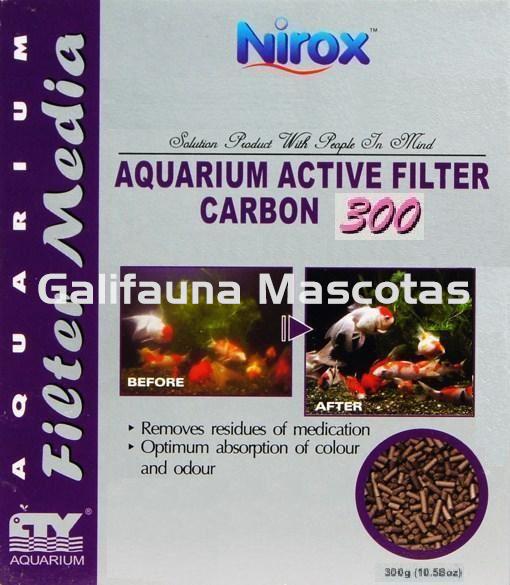 Carbón activo granulado para acuarios Nirox. En malla de tela. - Imagen 2