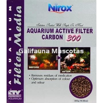 Carbón activo granulado para acuarios Nirox. En malla de tela. - Imagen 2