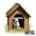 Caseta de madera natural para perro L72 x F85.5 x A78 Cms. - Imagen 1