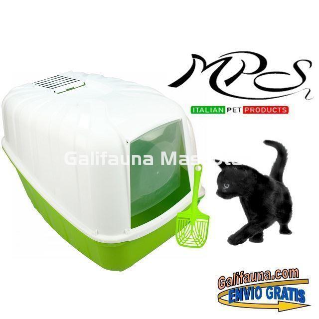 Arenero Autolimpiable para Gato Omega Paw Tamaño Grande Color Café