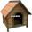 Caseta madera con techo impermeable para perro L72 x F76 x A72 Cms. - Imagen 2