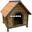 Caseta madera con techo impermeable para perro L84 x F101 x A86.5 Cms. - Imagen 2