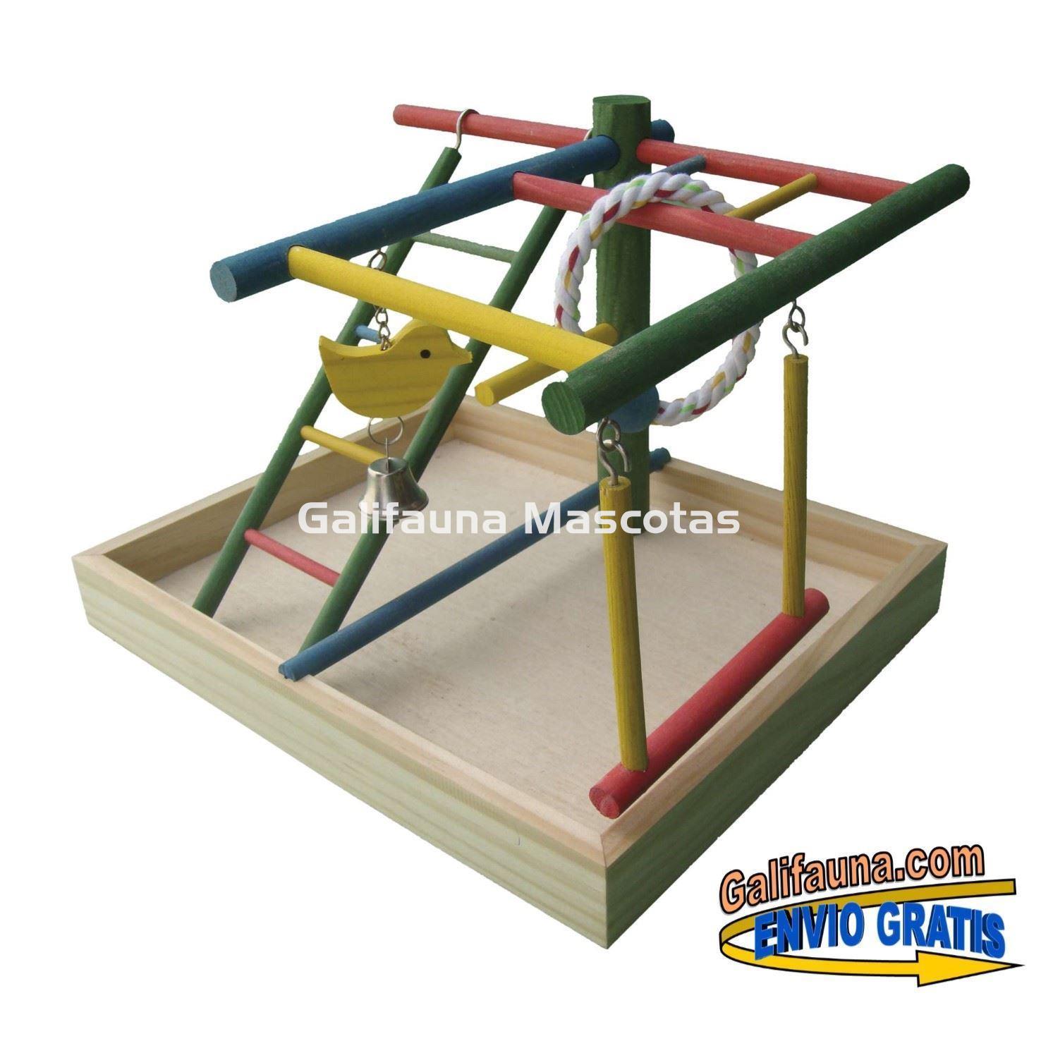 Centro de entrenamiento y juegos para pajaros 30 cm. - Imagen 1