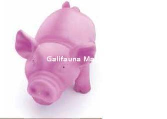 Cerdito rosa de latex con sonido real. - Imagen 1