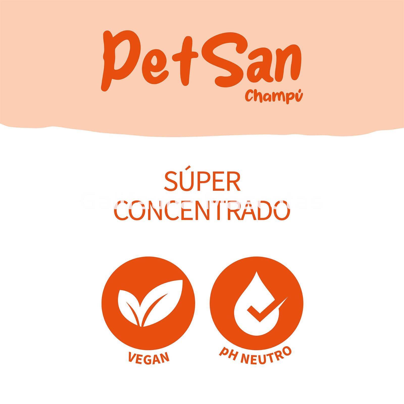 Champú antiparasitario con Aloe Vera para perros PetSan - Imagen 2