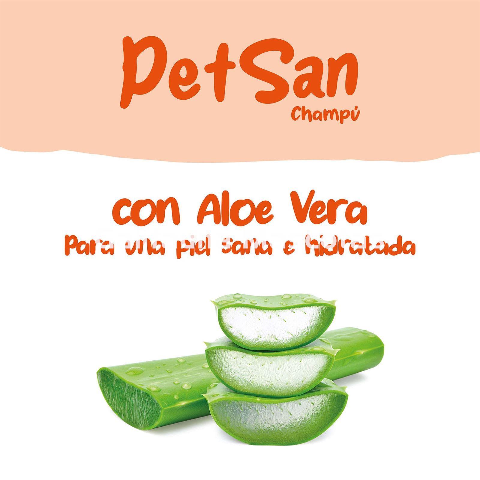 Champú antiparasitario con Aloe Vera para perros PetSan - Imagen 4