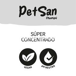 Champú especial pelo negro con Aloe Vera para perros PetSan - Imagen 2
