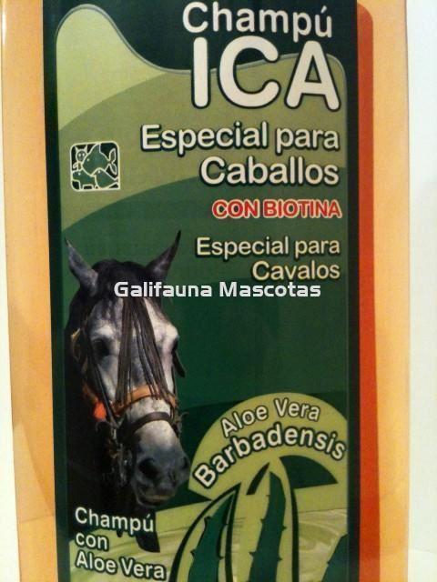 Champu ICA 750 cc Caballos. Aloe Vera. Con Biotina. PH neutro. - Imagen 2