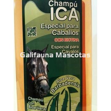 Champu ICA 750 cc Caballos. Aloe Vera. Con Biotina. PH neutro. - Imagen 2