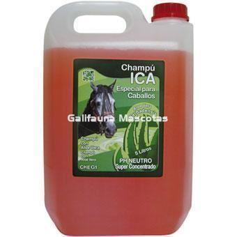 Champu ICA Caballos 5 litros. Aloe Vera. Con Biotina. PH neutro. - Imagen 1