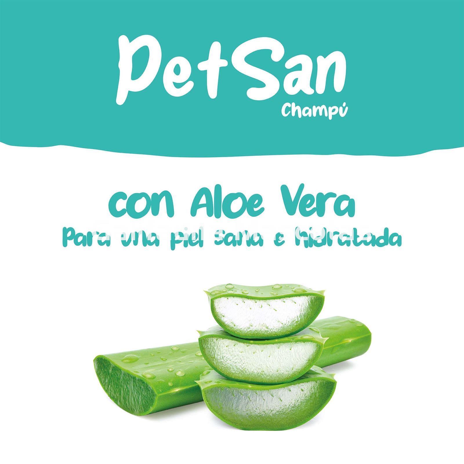 Champú para pieles sensibles con Aloe Vera para perros PetSan - Imagen 3