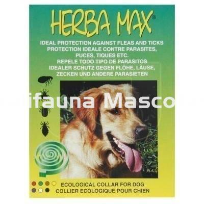 Collar antiparasitario con esencias naturales para perro Herbamax. - Imagen 1