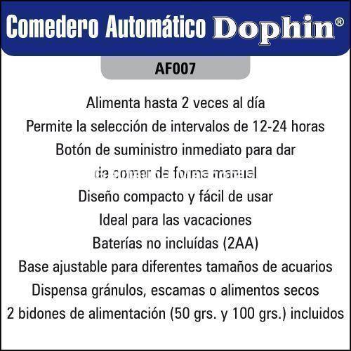 Comedero automatico DOPHIN. Hasta 2 tomas diarias. Alimentador automático. - Imagen 2