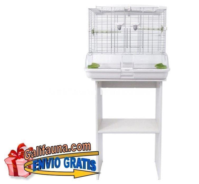 CONJUNTO JAULA+MESA VISION M01.  61 x 38 x 131 cm. "La jaula mas limpia del mercado" - Imagen 1