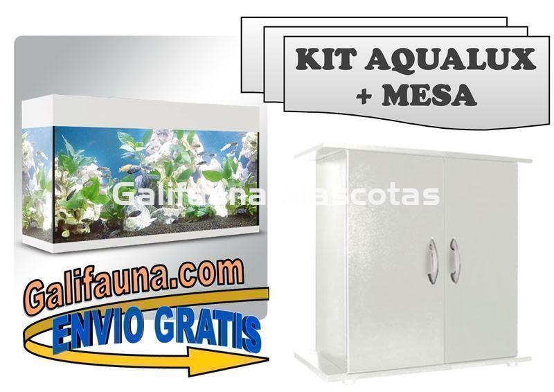 CONJUNTO Kit Acuario Aqua-Lux 100 litros + MESA M100120 - Imagen 1