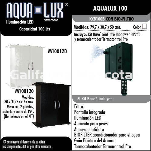 CONJUNTO Kit Acuario Aqua-Lux 100 litros + MESA M100120 - Imagen 5