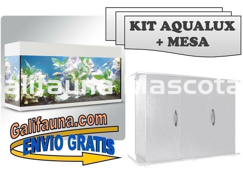 CONJUNTO Kit Acuario Aqua-Lux 130 litros + MESA M130 - Imagen 1