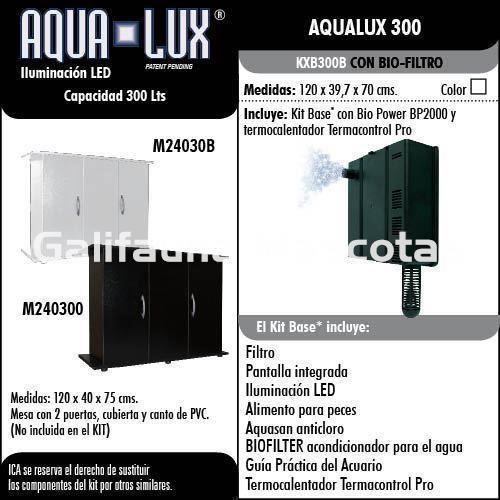CONJUNTO Kit Acuario Aqua-Lux 300 litros + MESA M240300 - Imagen 5