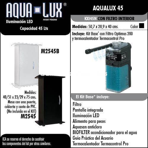 CONJUNTO Kit Acuario Aqua-Lux 45 litros + MESA M2545 - Imagen 4