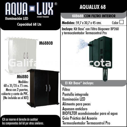 CONJUNTO Kit Acuario Aqua-Lux 68 litros + MESA M6880 - Imagen 5