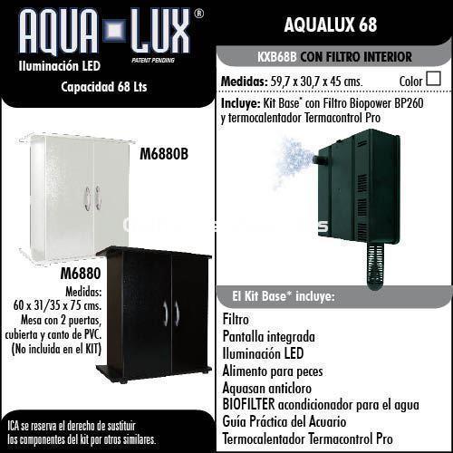 CONJUNTO Kit Acuario Aqua-Lux 68 litros + MESA M6880 - Imagen 5