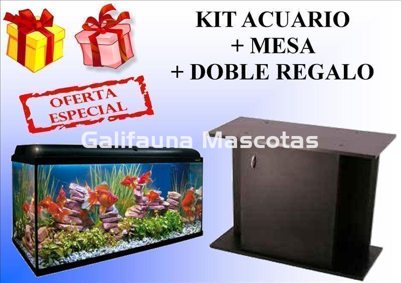 CONJUNTO KIT AQUALIGHT 168 litros + MESA + DOBLE REGALO. - Imagen 1