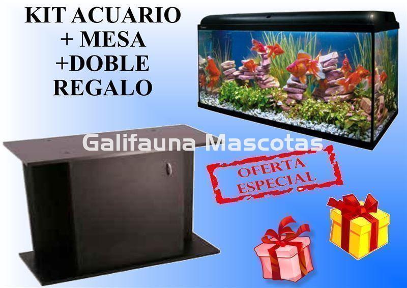 CONJUNTO KIT AQUALIGHT 300 litros + MESA + DOBLE REGALO. - Imagen 1