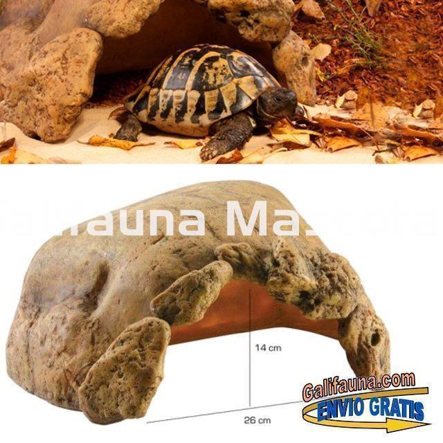 Cueva especial para TORTUGAS. Medidas especiales adaptadas al caparazón de las tortugas. - Imagen 1