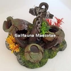 Decoración Ancla con Anforas rotas Grande. - Imagen 2