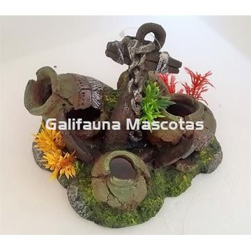 Decoración Ancla con Anforas rotas Grande. - Imagen 2