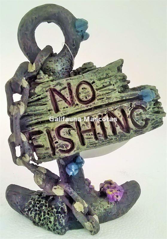 Decoración Ancla "No Fishing". - Imagen 1