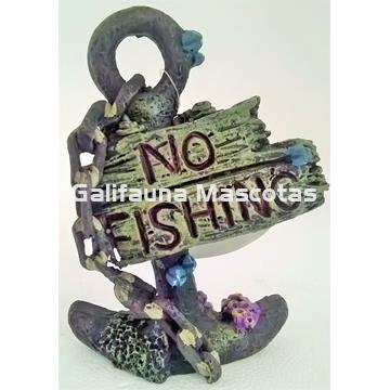 Decoración Ancla "No Fishing". - Imagen 1