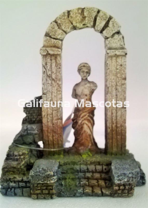 Decoración Arco con estatua Diosa Romana. - Imagen 2