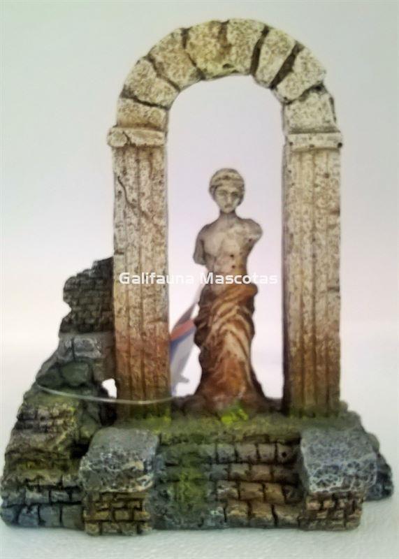 Decoración Arco con estatua Diosa Romana. - Imagen 2