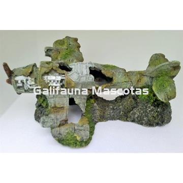 Decoración avion hundido grande. 26x17,5x13 cm - Imagen 2