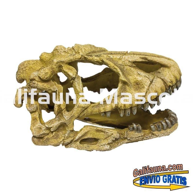 Decoracion cráneo de dinosaurio de 24 cm de largo. Ornamento para acuarios. - Imagen 1