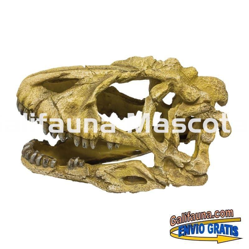 Decoracion cráneo de dinosaurio de 24 cm de largo. Ornamento para acuarios. - Imagen 2