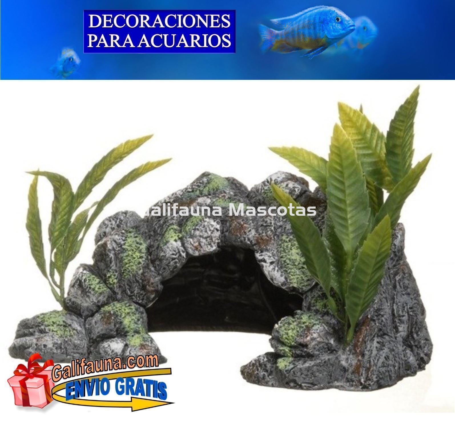 Decoración cueva Polinesia en varios tamaños. Adorno para acuario. - Imagen 1