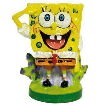 Decoracion Figura Bob Esponja para acuarios - Imagen 1