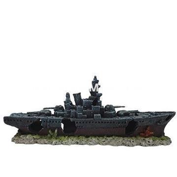 Decoracion Gigante Barco de Guerra hundido. - Imagen 1
