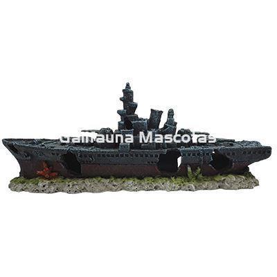 Decoracion Gigante Barco de Guerra hundido. - Imagen 2