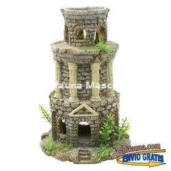 Decoracion torre ciudadela. Ornamento para acuarios. - Imagen 2